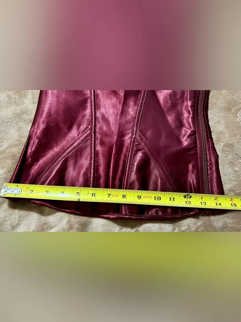 NWT  Adore Me Laurin Low Cut Corset Windor Wine - US Small